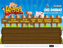Tablet Screenshot of leahysopenfarm.ie